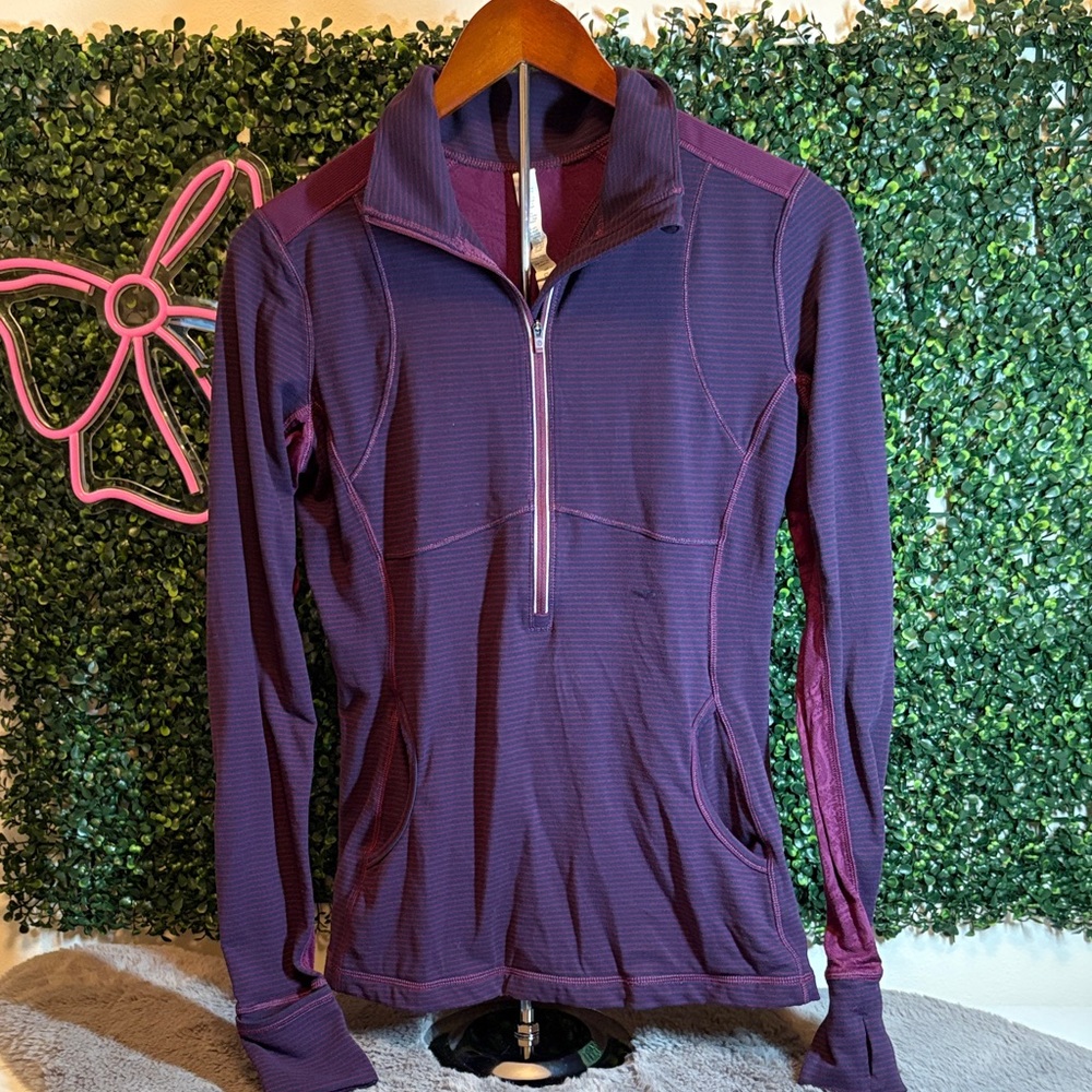 lululemon athletica Purple Half-Zip Long Sleeve Jacket Size 10